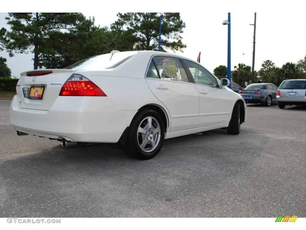 2006 Accord Hybrid Sedan - Premium White Pearl / Ivory photo #9