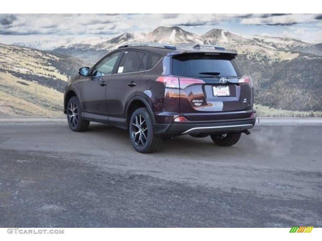 2018 RAV4 SE AWD - Black Current Metallic / Black photo #3