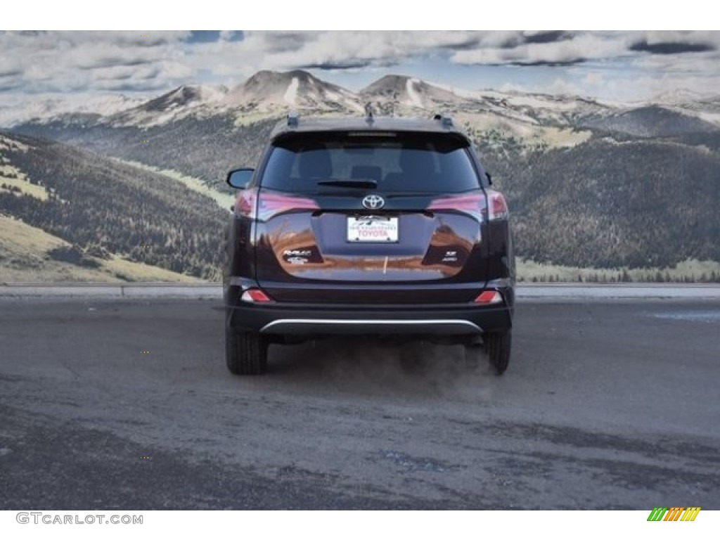 2018 RAV4 SE AWD - Black Current Metallic / Black photo #4