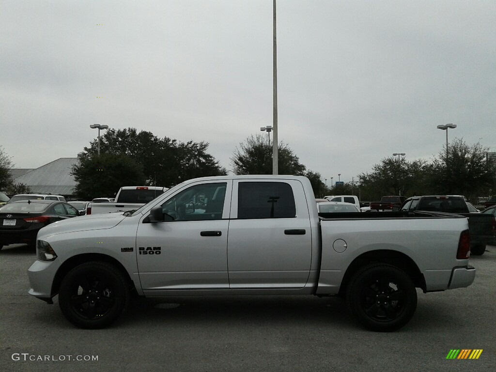 2018 1500 Express Crew Cab 4x4 - Bright Silver Metallic / Black/Diesel Gray photo #2