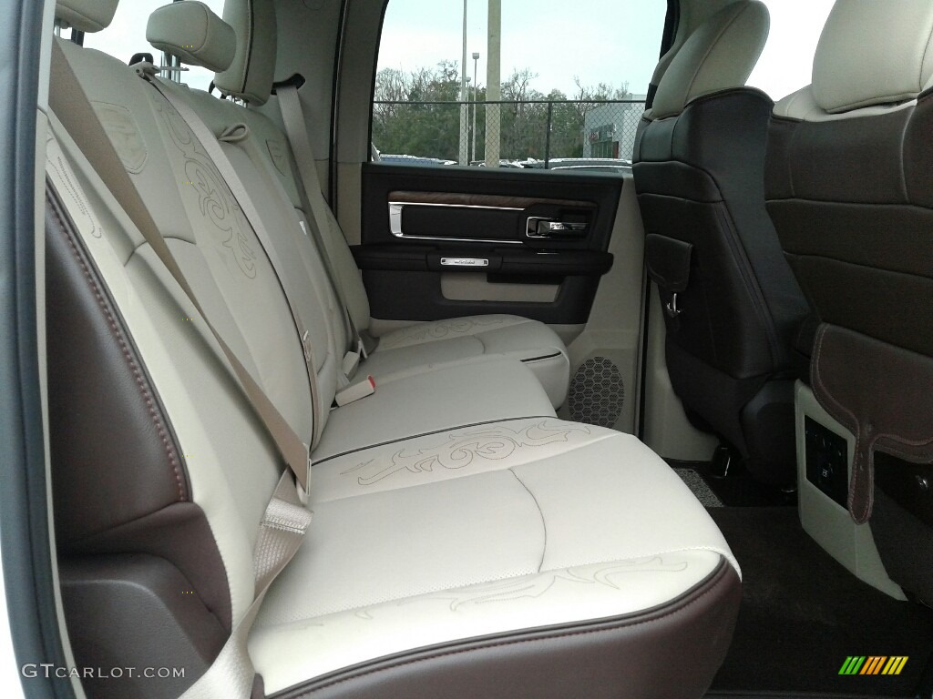Brown/Light Frost Beige Interior 2018 Ram 2500 Laramie Longhorn Crew Cab 4x4 Photo #124781585