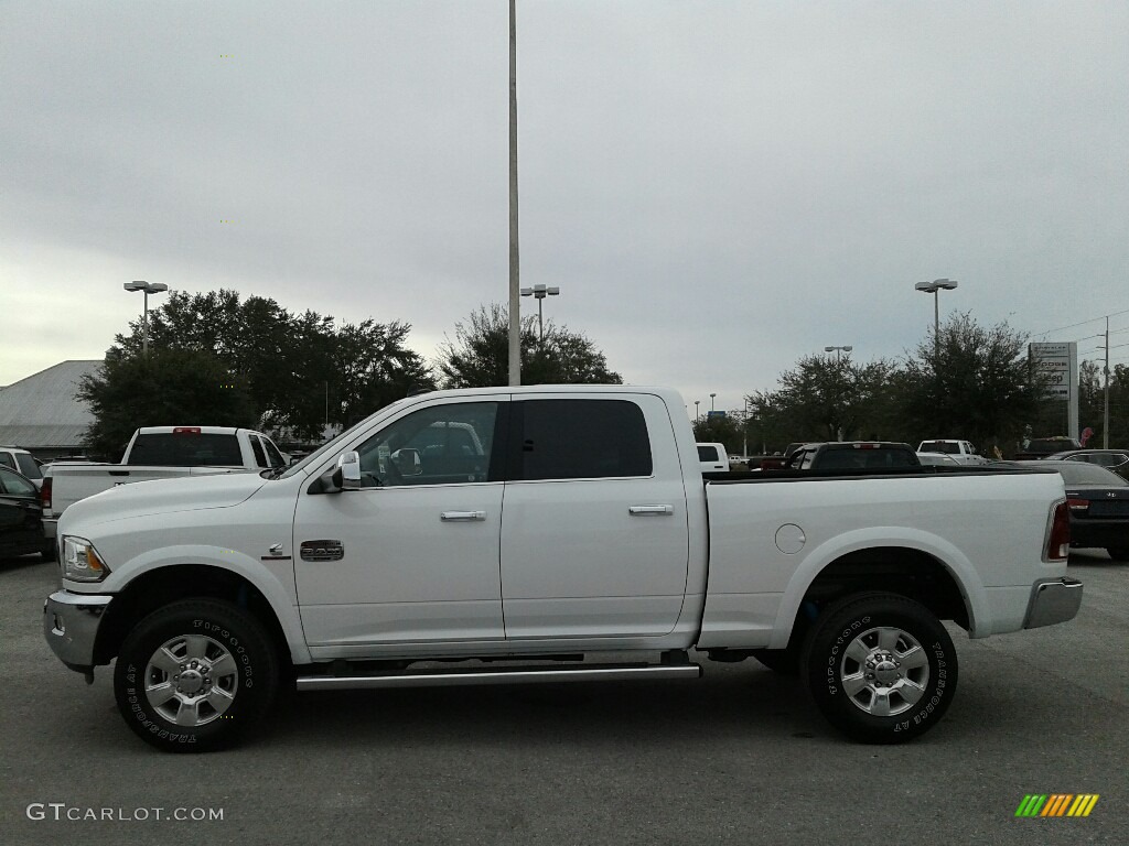 Bright White 2018 Ram 2500 Laramie Longhorn Crew Cab 4x4 Exterior Photo #124781627