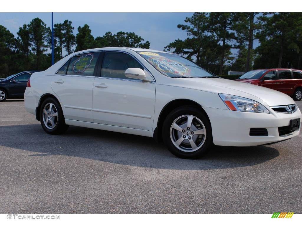 2006 Accord Hybrid Sedan - Premium White Pearl / Ivory photo #30