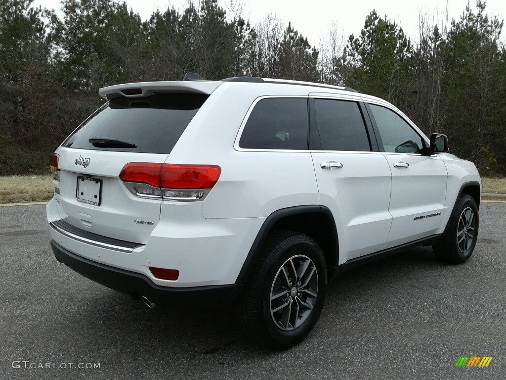 2018 Grand Cherokee Limited 4x4 - Bright White / Black/Light Frost Beige photo #6