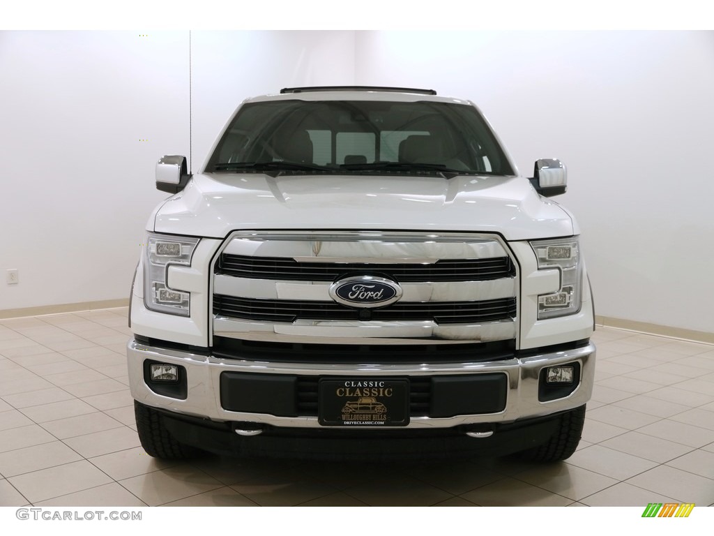 2015 F150 King Ranch SuperCrew 4x4 - White Platinum Tricoat / King Ranch Java/Mesa photo #2