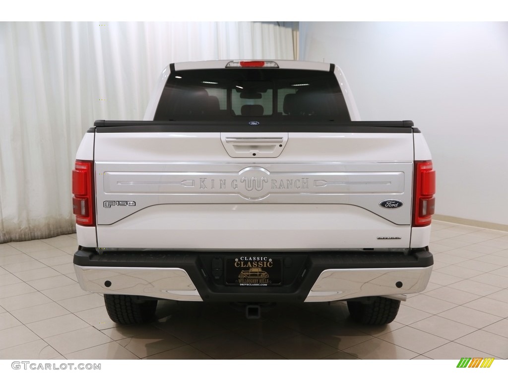 2015 F150 King Ranch SuperCrew 4x4 - White Platinum Tricoat / King Ranch Java/Mesa photo #30