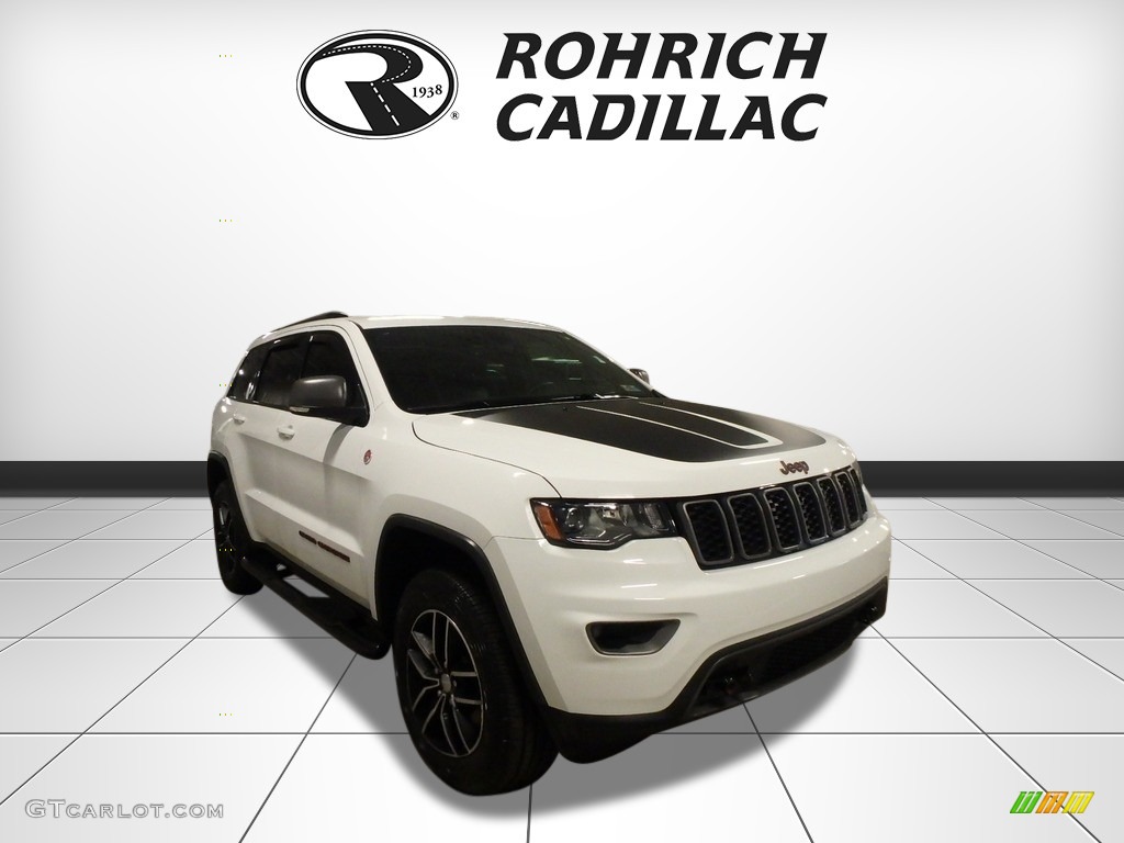 2017 Grand Cherokee Trailhawk 4x4 - Bright White / Black photo #7