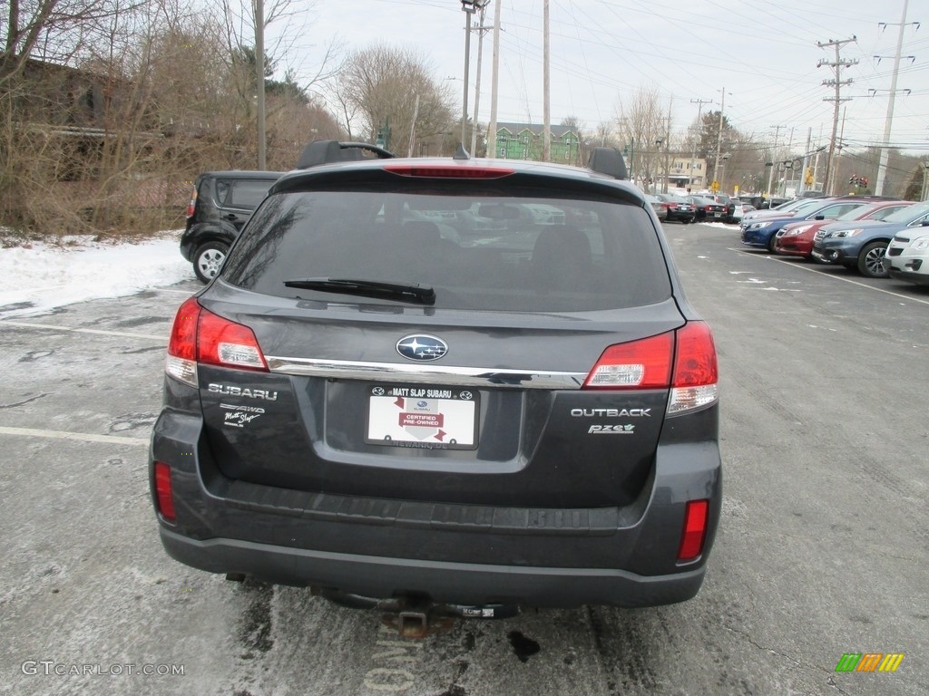 2011 Outback 2.5i Limited Wagon - Graphite Gray Metallic / Off Black photo #7