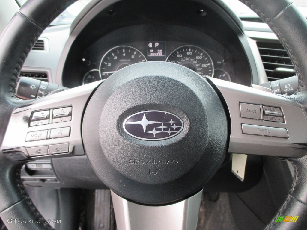 2011 Outback 2.5i Limited Wagon - Graphite Gray Metallic / Off Black photo #11