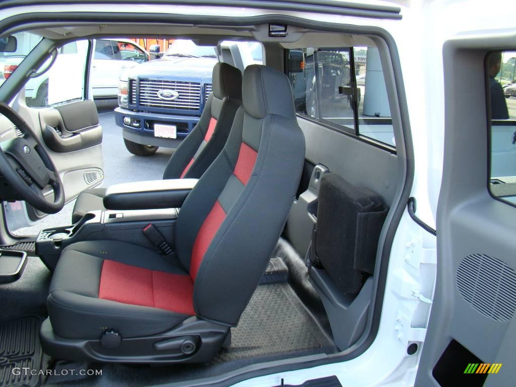 2009 Ranger FX4 Off-Road SuperCab 4x4 - Oxford White / Ebony/Red photo #9