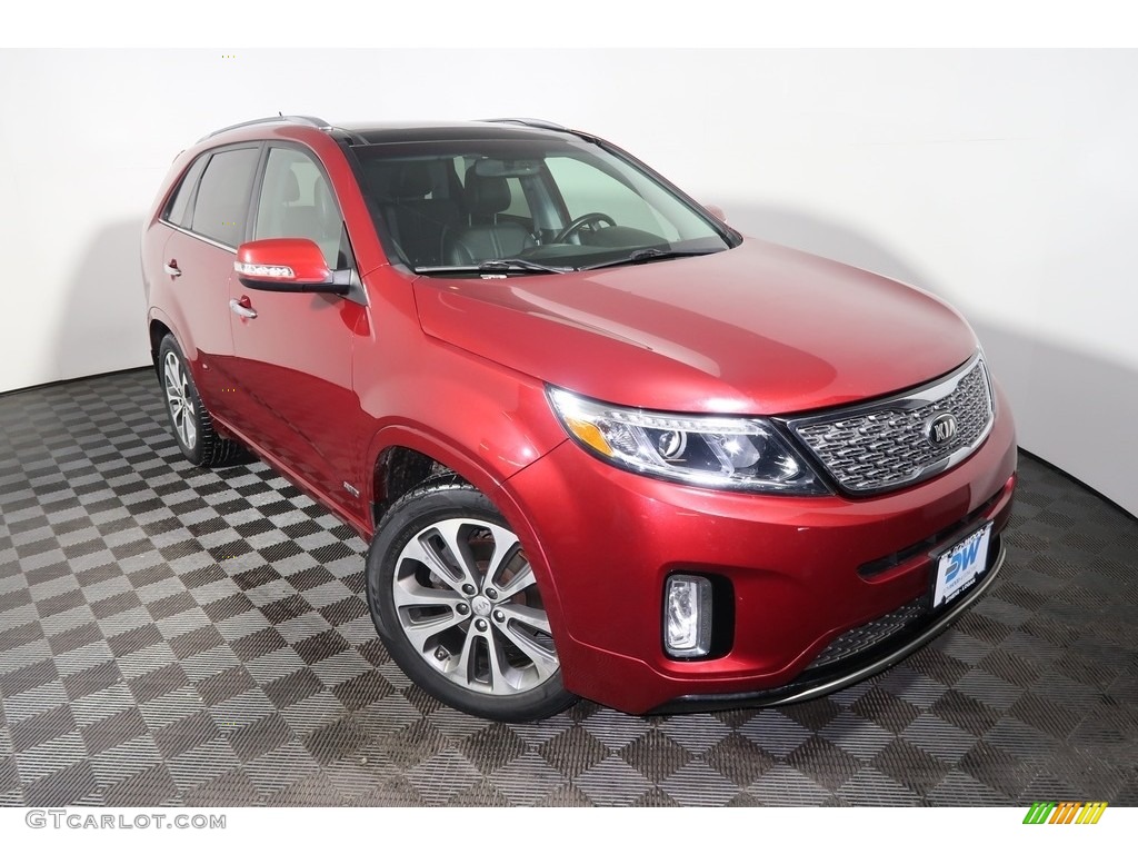 2014 Sorento SX V6 AWD - Remington Red / Black photo #9