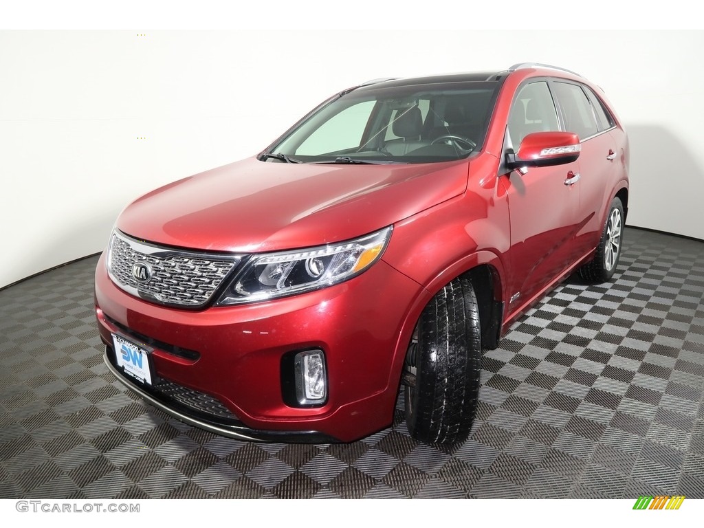 2014 Sorento SX V6 AWD - Remington Red / Black photo #13