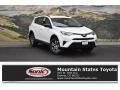 2018 Super White Toyota RAV4 LE AWD  photo #1