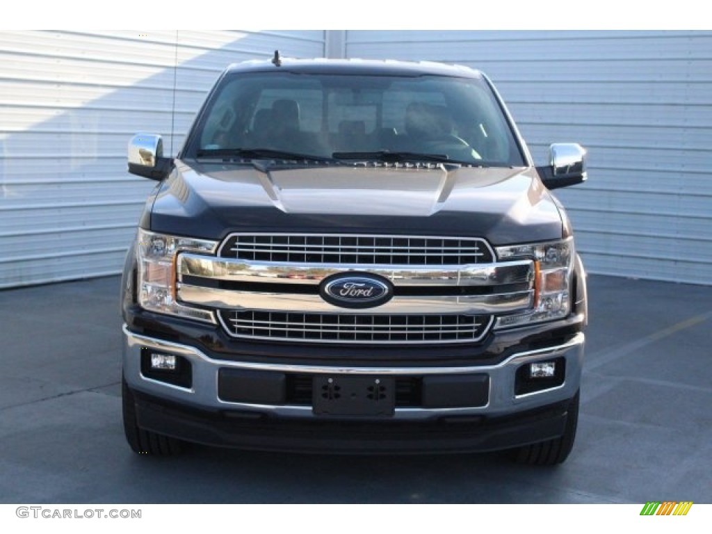 2018 F150 Lariat SuperCrew 4x4 - Magma Red / Black photo #2