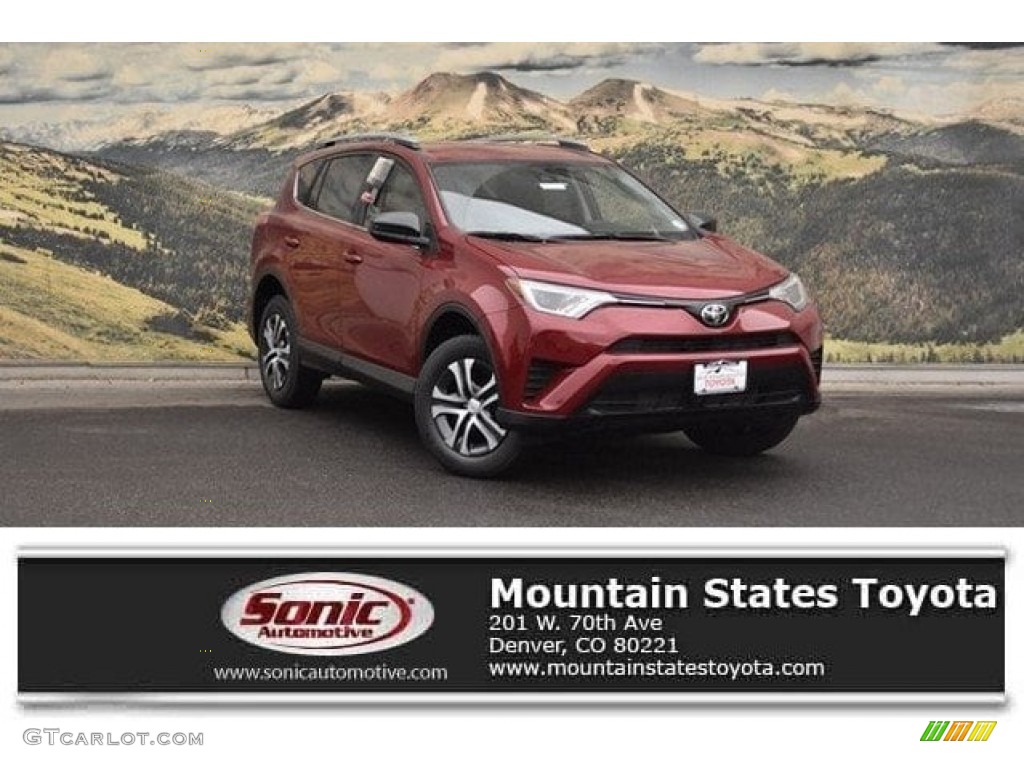 2018 RAV4 LE AWD - Ruby Flare Pearl / Black photo #1