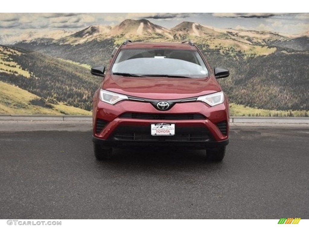 2018 RAV4 LE AWD - Ruby Flare Pearl / Black photo #2
