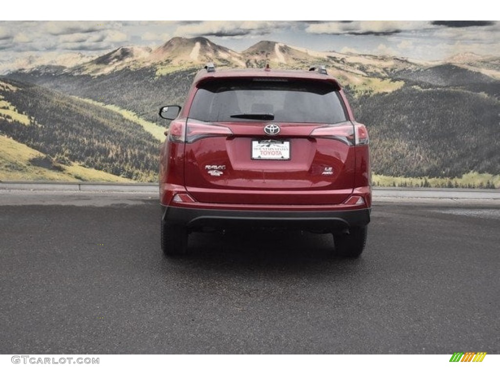 2018 RAV4 LE AWD - Ruby Flare Pearl / Black photo #4