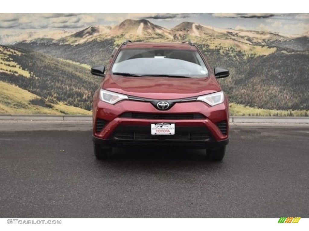 2018 RAV4 LE AWD - Ruby Flare Pearl / Black photo #2