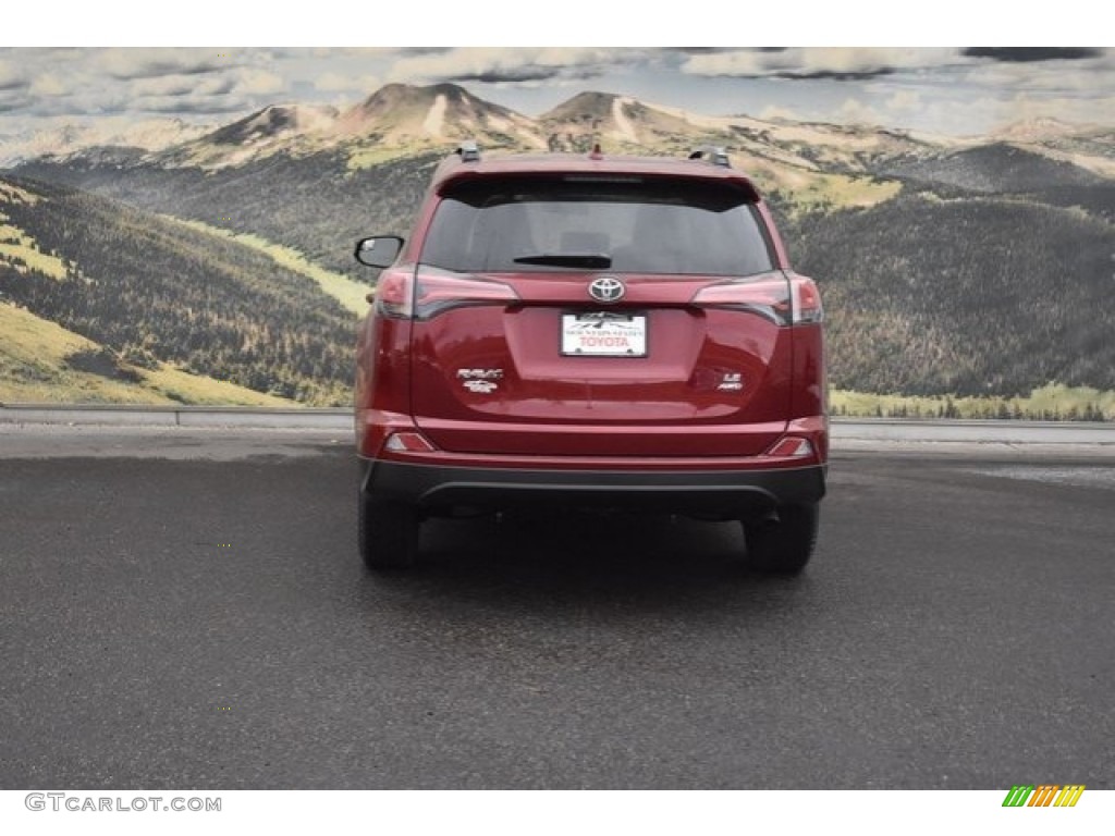 2018 RAV4 LE AWD - Ruby Flare Pearl / Black photo #4