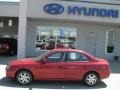 2004 Crimson Dark Red Hyundai Elantra GLS Sedan  photo #3