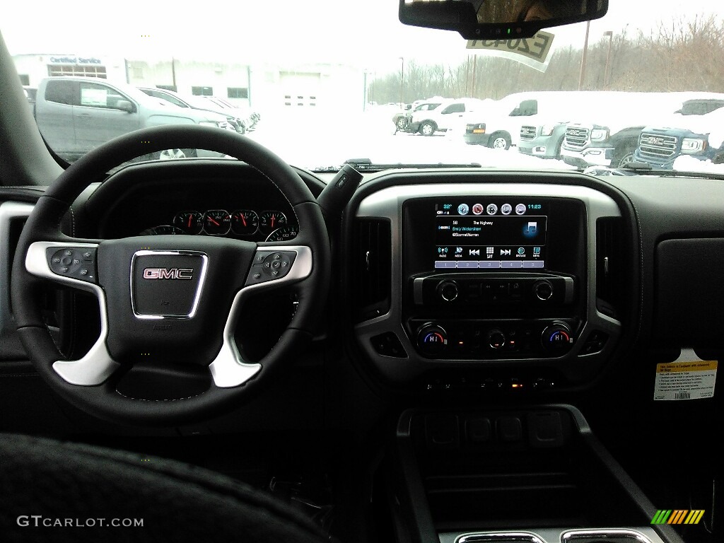 2018 Sierra 1500 SLT Crew Cab 4WD - Stone Blue Metallic / Jet Black photo #5
