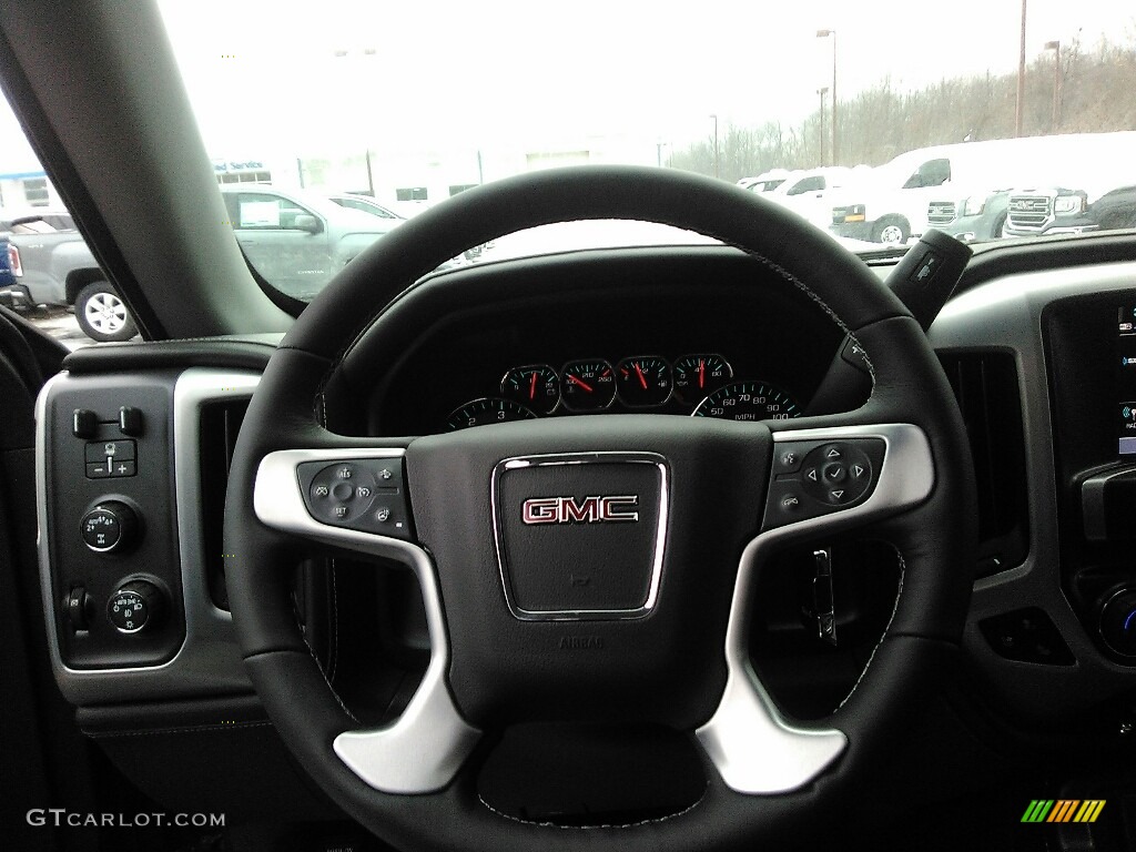2018 Sierra 1500 SLT Crew Cab 4WD - Stone Blue Metallic / Jet Black photo #6