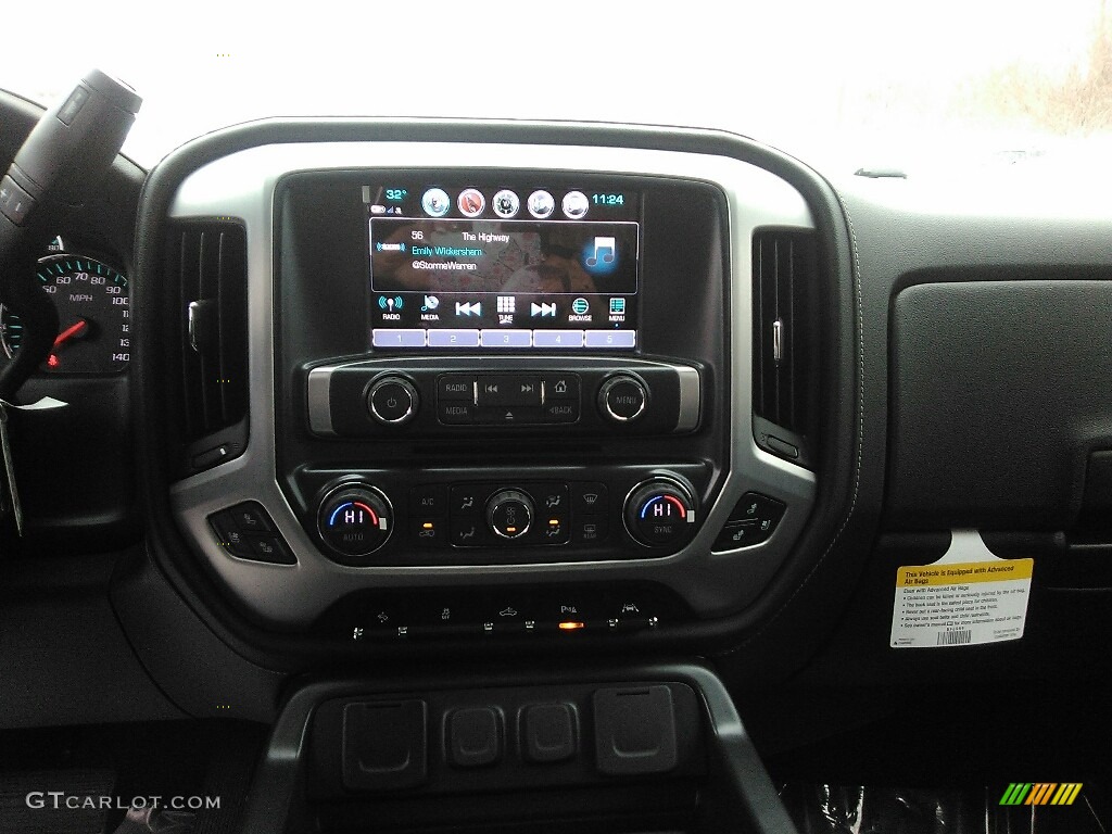 2018 Sierra 1500 SLT Crew Cab 4WD - Stone Blue Metallic / Jet Black photo #7