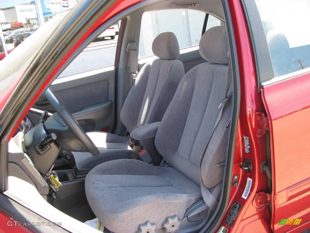 2004 Elantra GLS Sedan - Crimson Dark Red / Gray photo #13