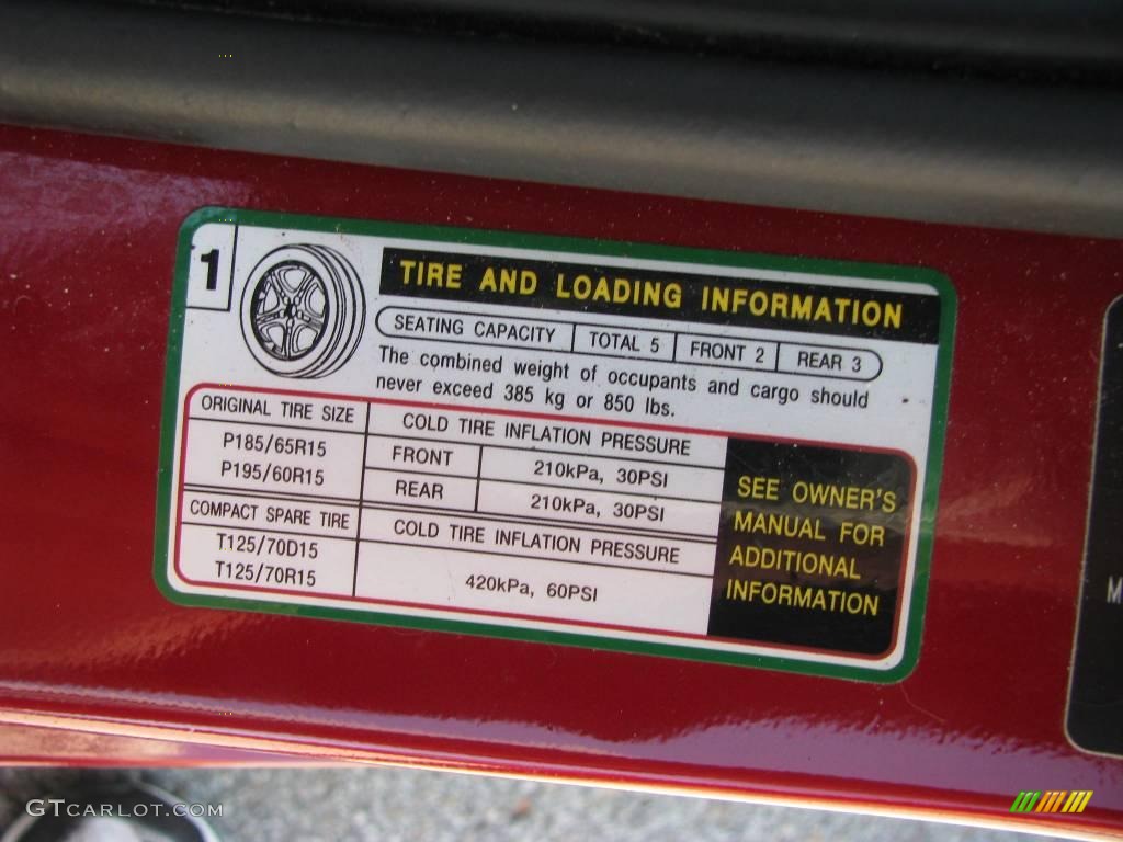 2004 Elantra GLS Sedan - Crimson Dark Red / Gray photo #19