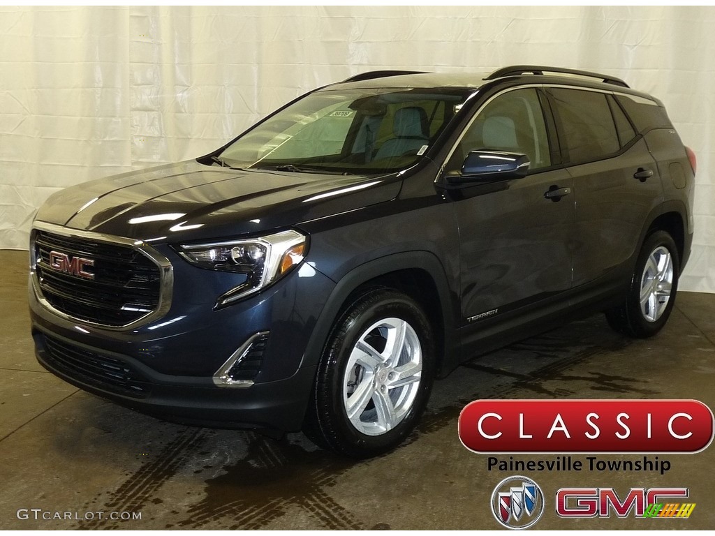 2018 Terrain SLE AWD - Blue Steel Metallic / ­Jet Black photo #1