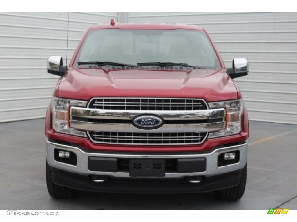 2018 F150 Lariat SuperCrew 4x4 - Ruby Red / Earth Gray photo #2