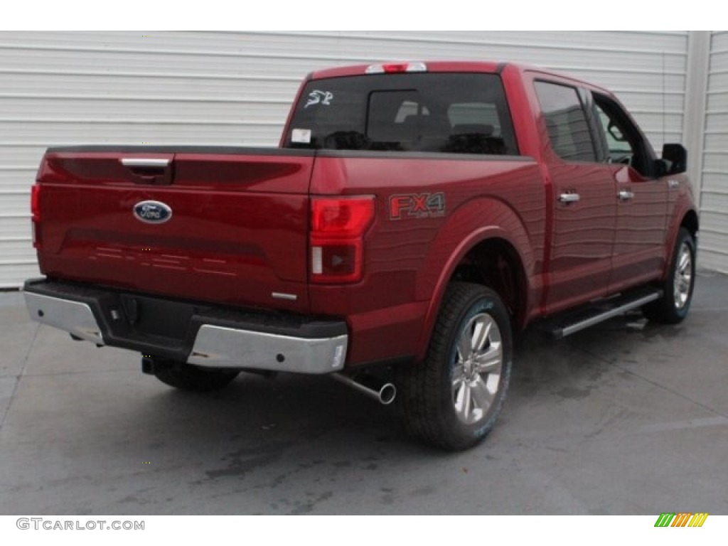 2018 F150 Lariat SuperCrew 4x4 - Ruby Red / Earth Gray photo #10