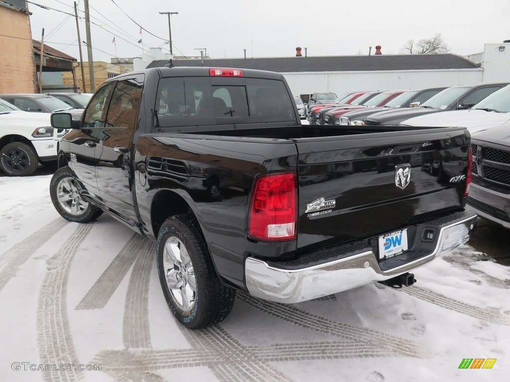 2018 1500 Big Horn Crew Cab 4x4 - Brilliant Black Crystal Pearl / Black/Diesel Gray photo #7