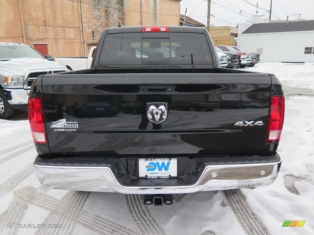 2018 1500 Big Horn Crew Cab 4x4 - Brilliant Black Crystal Pearl / Black/Diesel Gray photo #8