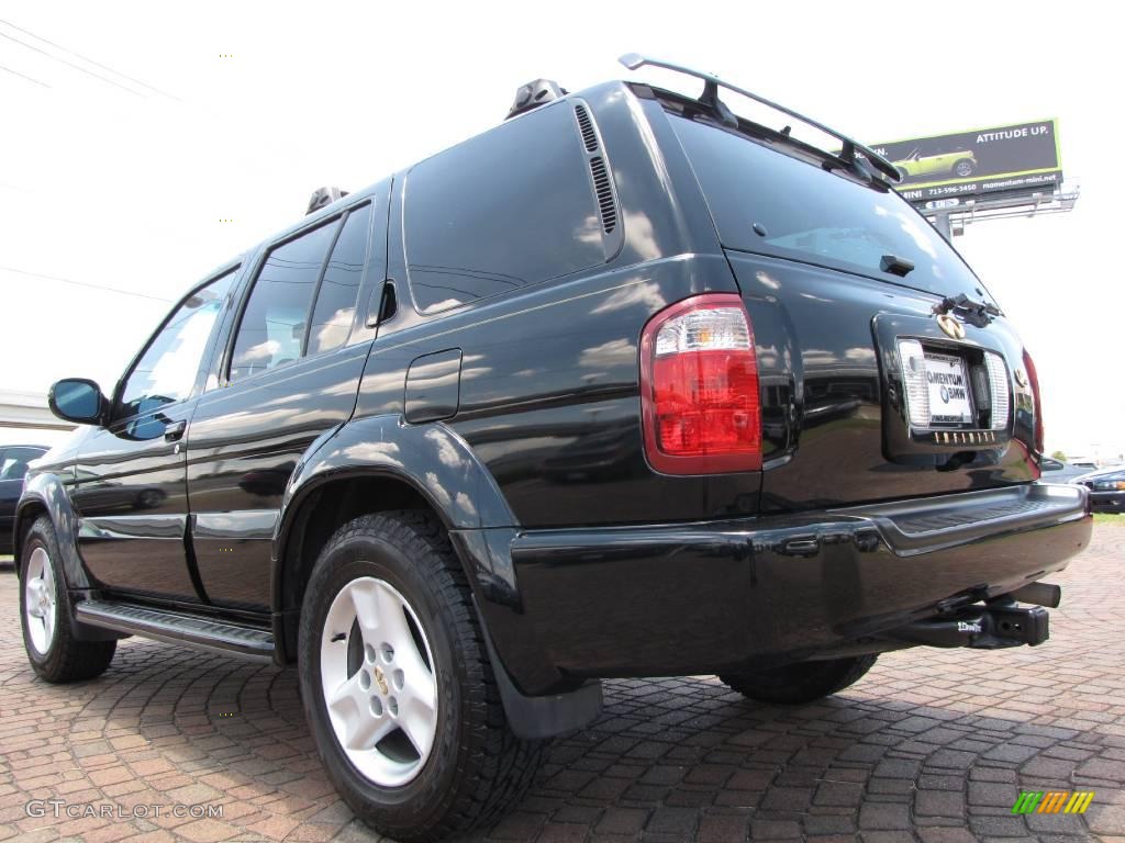2002 QX4 4x4 - Black Obsidian / Graphite photo #3