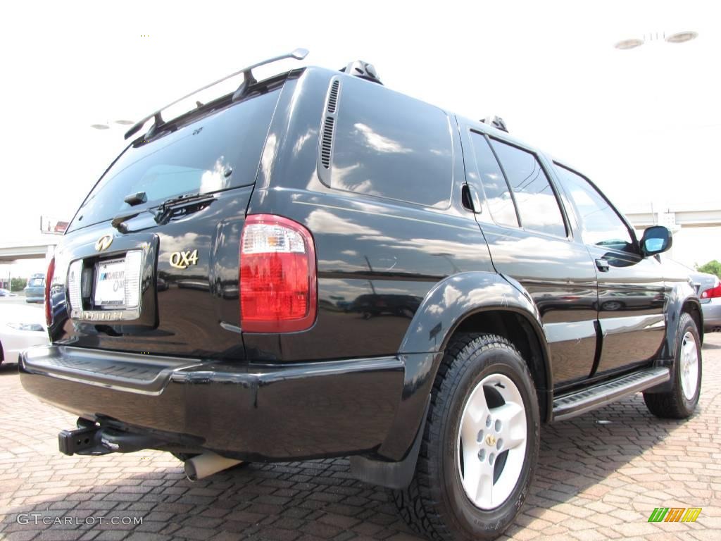 2002 QX4 4x4 - Black Obsidian / Graphite photo #5