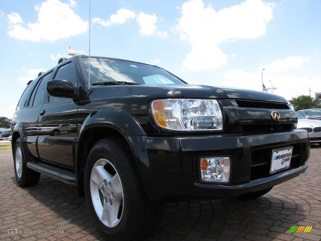 2002 QX4 4x4 - Black Obsidian / Graphite photo #7