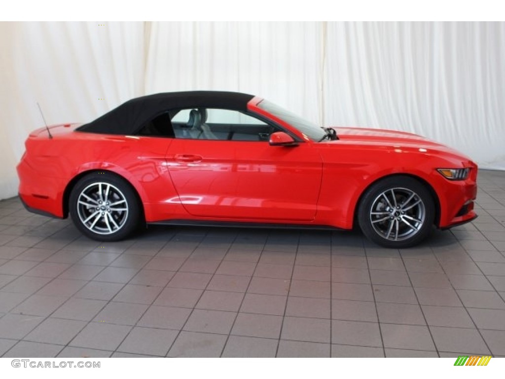 Race Red 2017 Ford Mustang EcoBoost Premium Convertible Exterior Photo #124801155