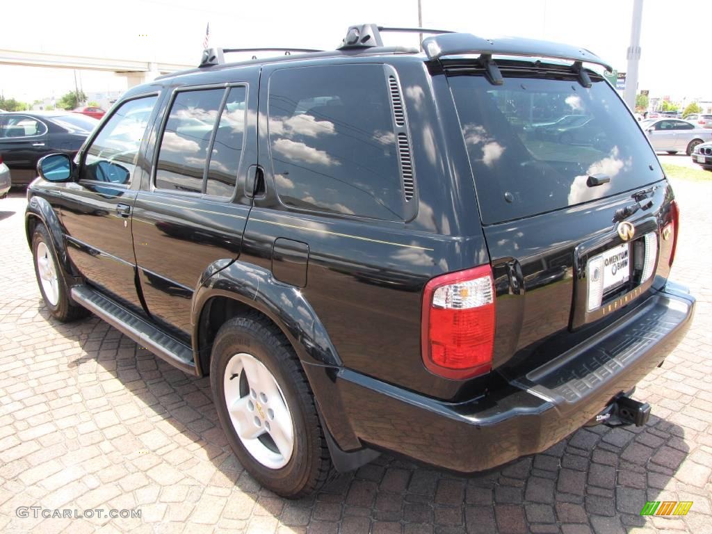 2002 QX4 4x4 - Black Obsidian / Graphite photo #11