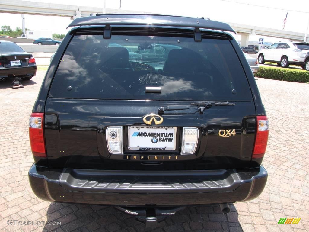 2002 QX4 4x4 - Black Obsidian / Graphite photo #12