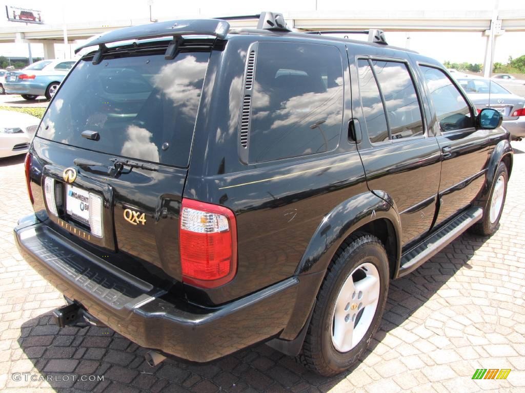 2002 QX4 4x4 - Black Obsidian / Graphite photo #13