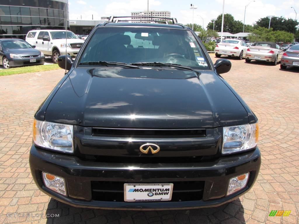 2002 QX4 4x4 - Black Obsidian / Graphite photo #16