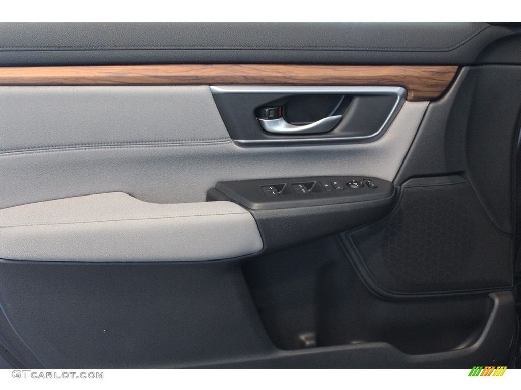2018 CR-V EX - Obsidian Blue Pearl / Gray photo #7