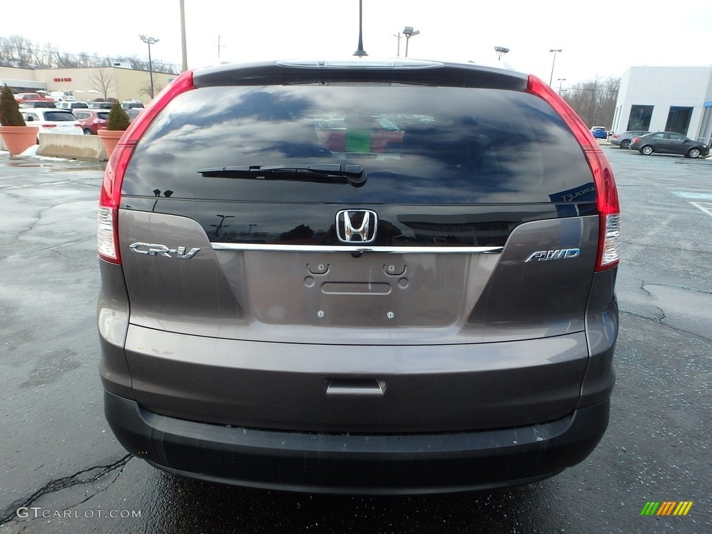 2013 CR-V EX-L AWD - Urban Titanium Metallic / Beige photo #6