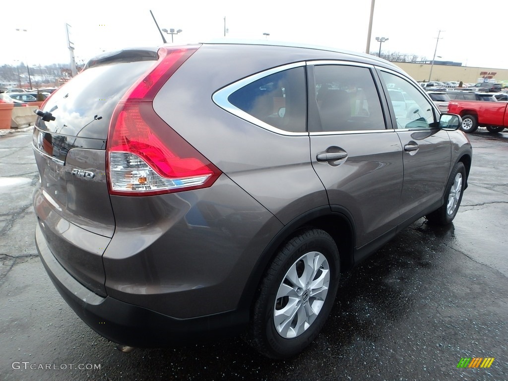 2013 CR-V EX-L AWD - Urban Titanium Metallic / Beige photo #7