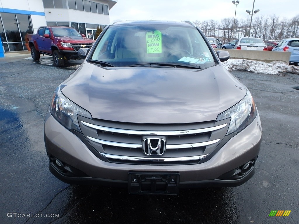 2013 CR-V EX-L AWD - Urban Titanium Metallic / Beige photo #12