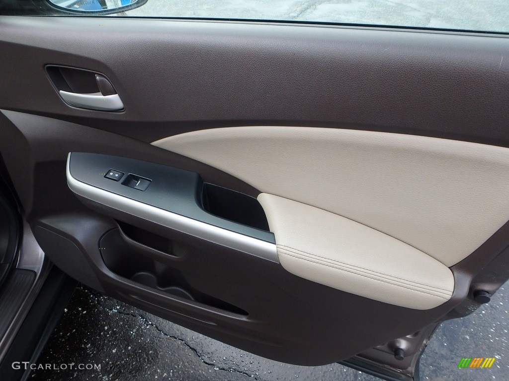2013 CR-V EX-L AWD - Urban Titanium Metallic / Beige photo #16