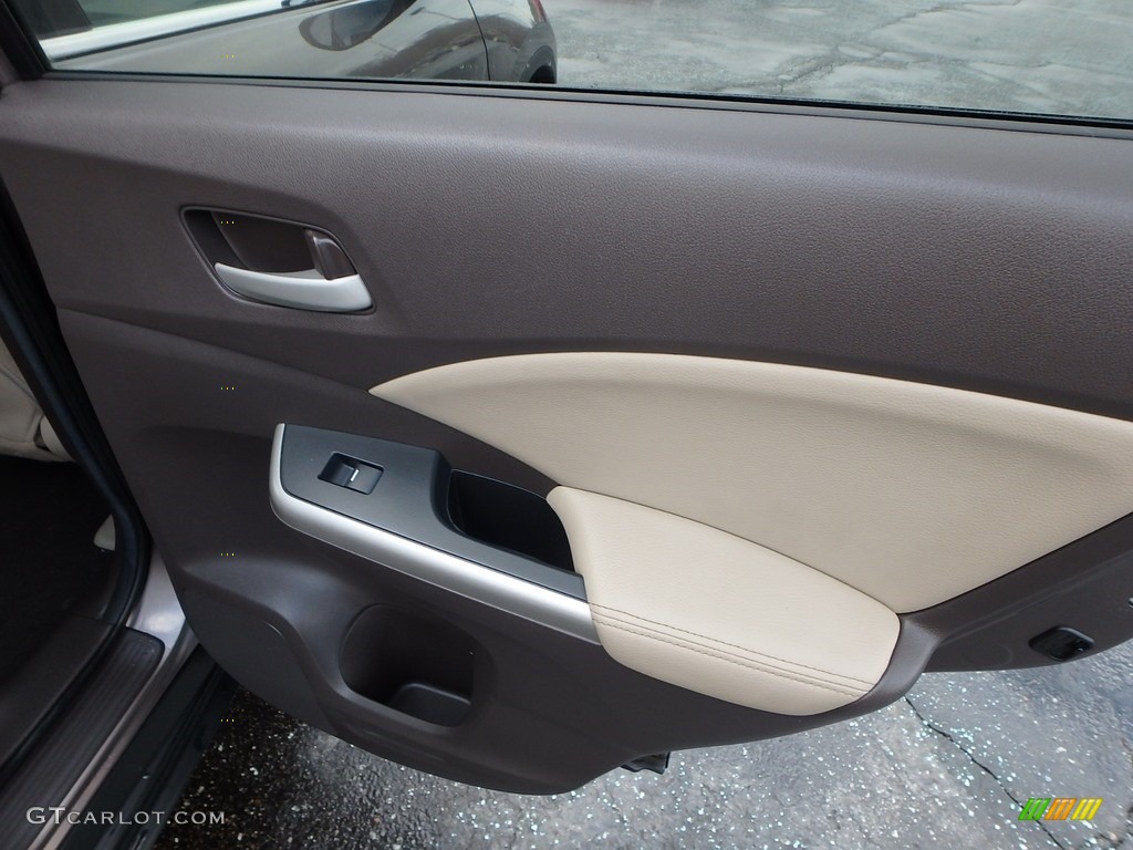 2013 CR-V EX-L AWD - Urban Titanium Metallic / Beige photo #18