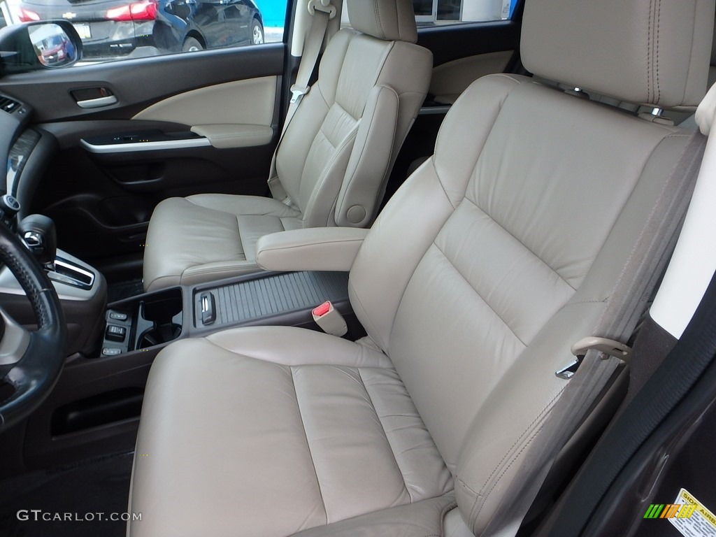 2013 CR-V EX-L AWD - Urban Titanium Metallic / Beige photo #19