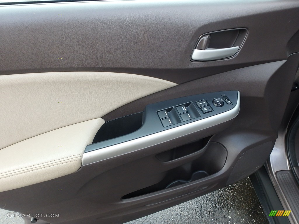 2013 CR-V EX-L AWD - Urban Titanium Metallic / Beige photo #23
